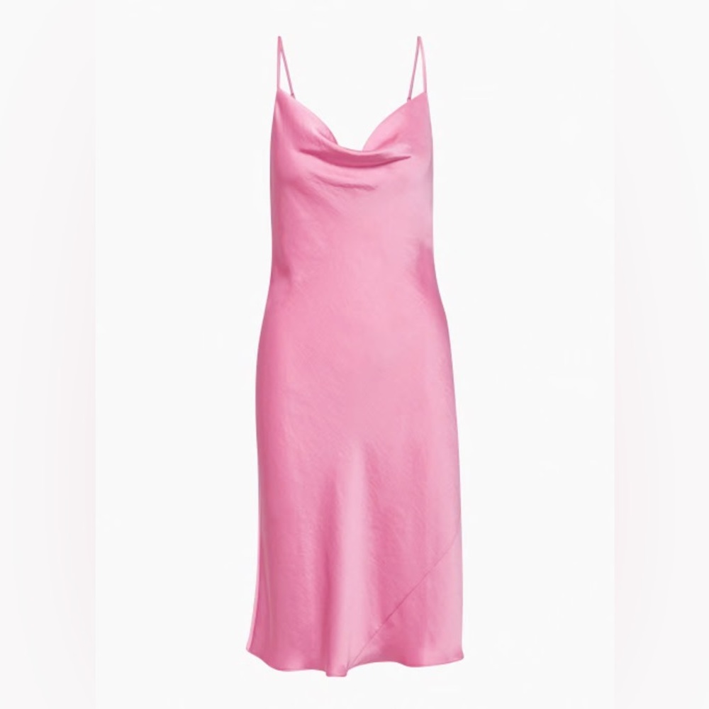 Wilfred Only Cowlneck Satin Slip Dress